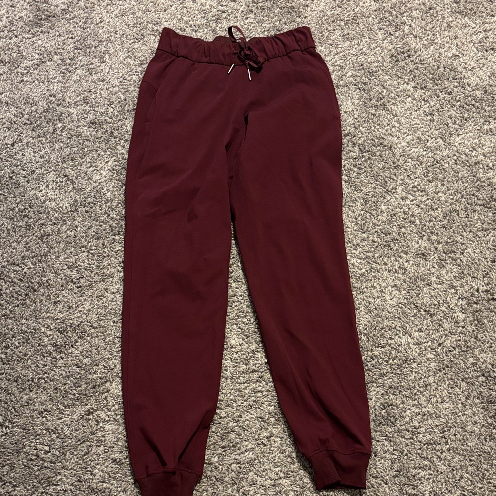 Lululemon Burgundy Jogger Pants